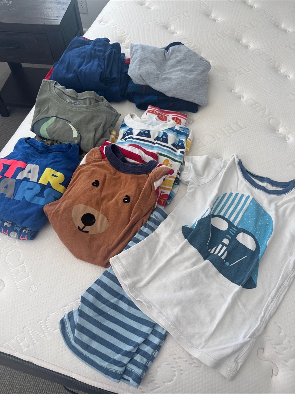 Set of seven boys pajamas in size 12 for sale. Hannah Anderson, Gap, Eddie Bauer